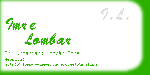 imre lombar business card